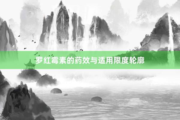 罗红霉素的药效与适用限度轮廓